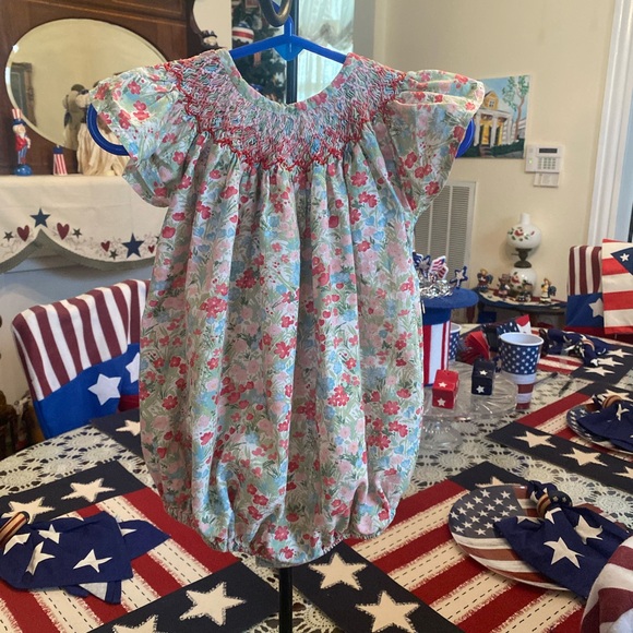 Isabel Garreton Smocked Infant Girls Romper size 24 months - Picture 13 of 16